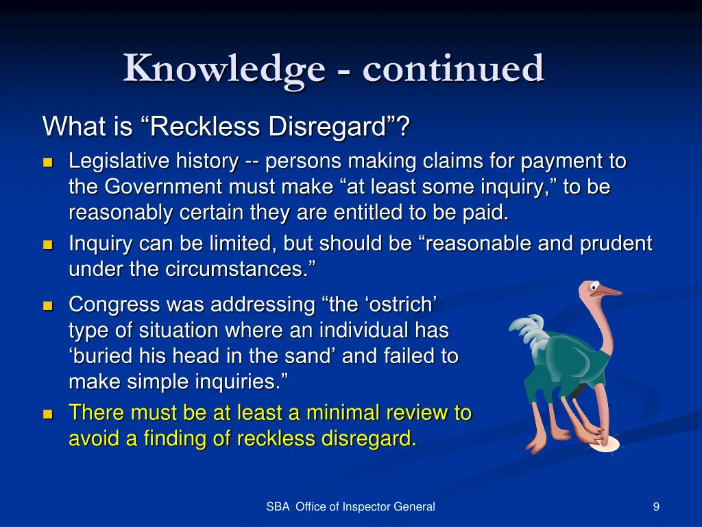 knowledge continued