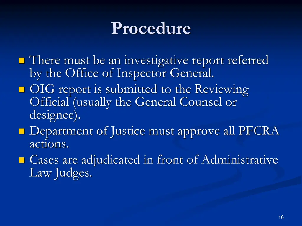 procedure