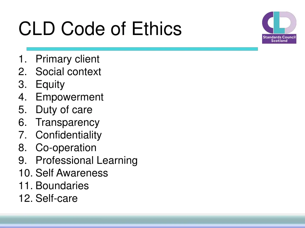 cld code of ethics