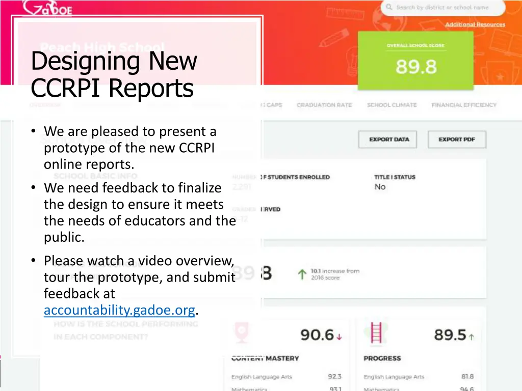designing new ccrpi reports 1