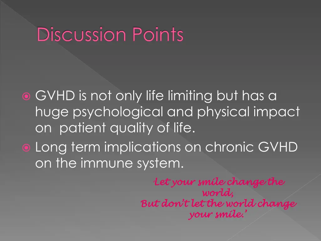discussion points
