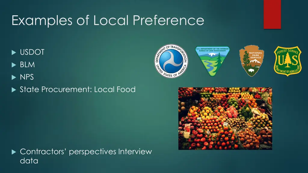 examples of local preference