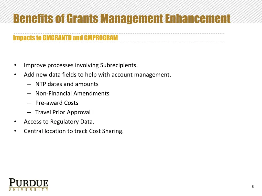 benefits of grants management enhancement