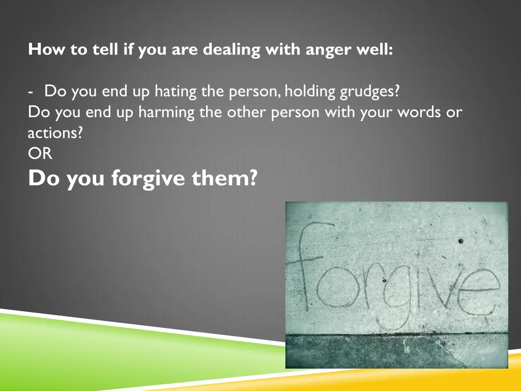 how to tell if you are dealing with anger well