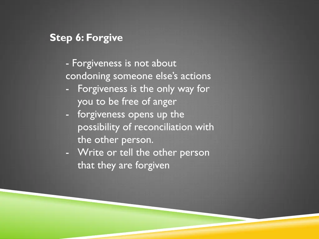step 6 forgive