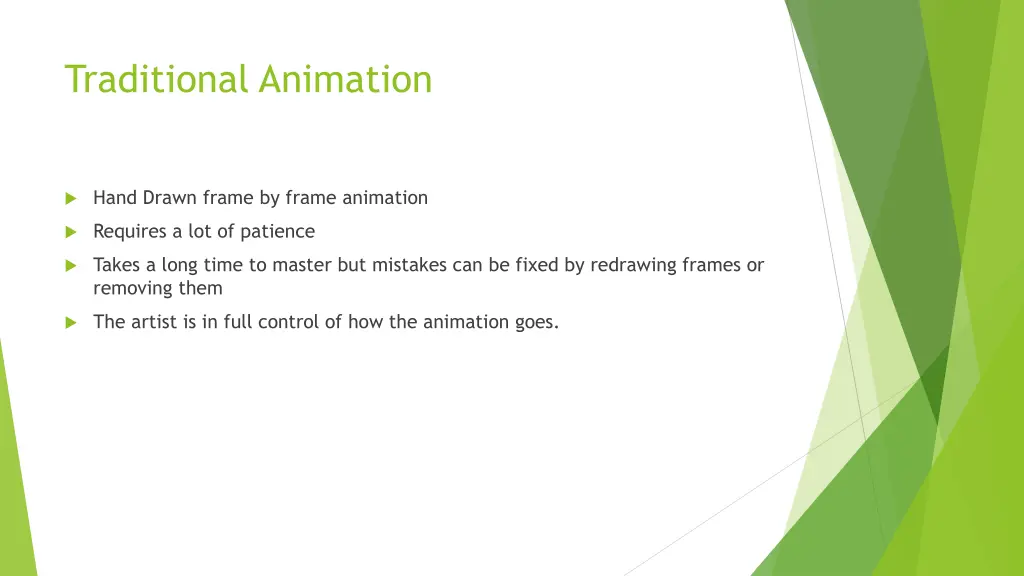 traditional animation