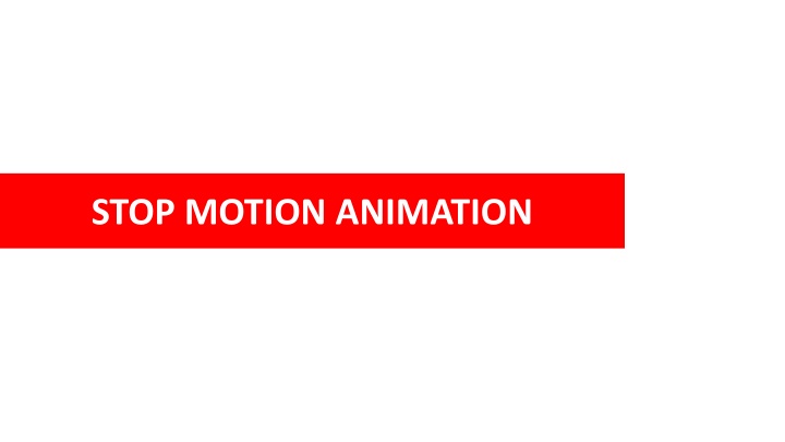 stop motion animation