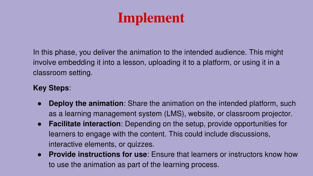 implement