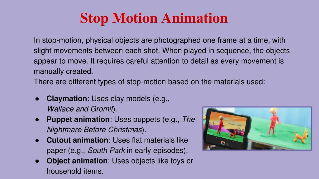 stop motion animation