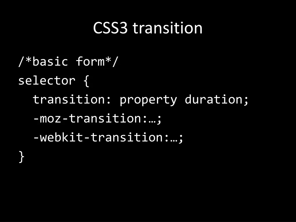 css3 transition