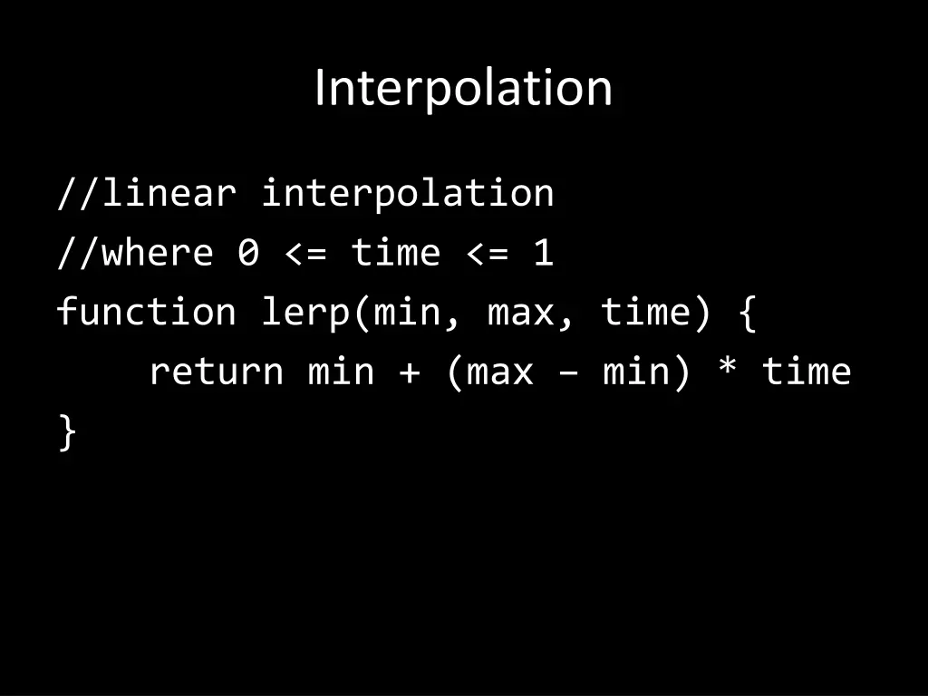 interpolation 1