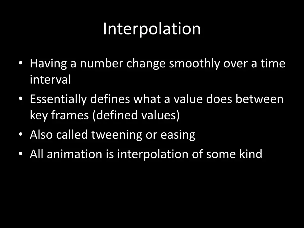 interpolation