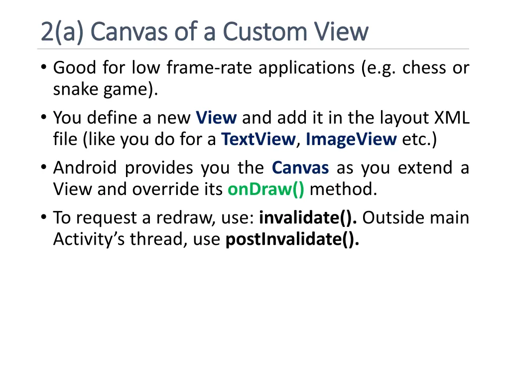 2 a canvas of a custom view 2 a canvas