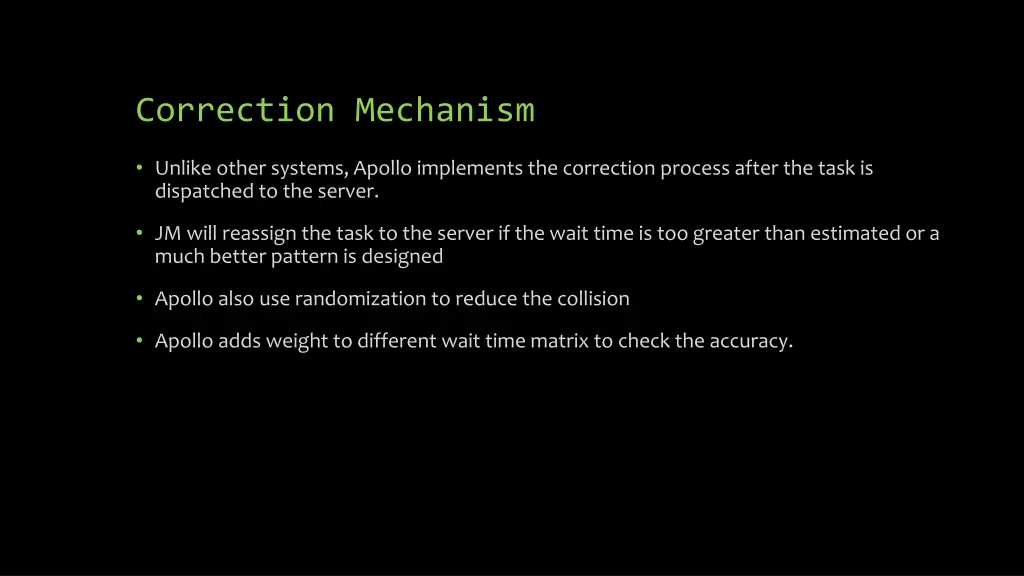correction mechanism