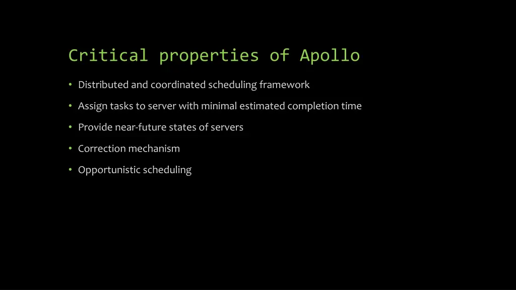 critical properties of apollo