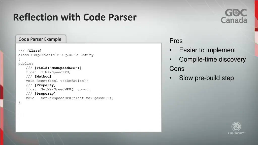reflection with code parser