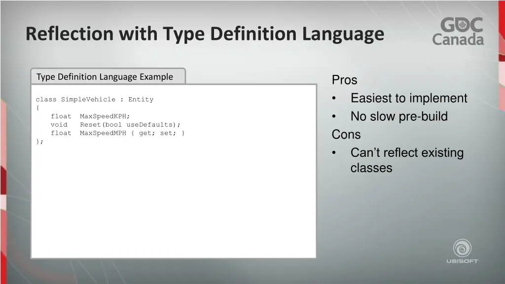 reflection with type definition language