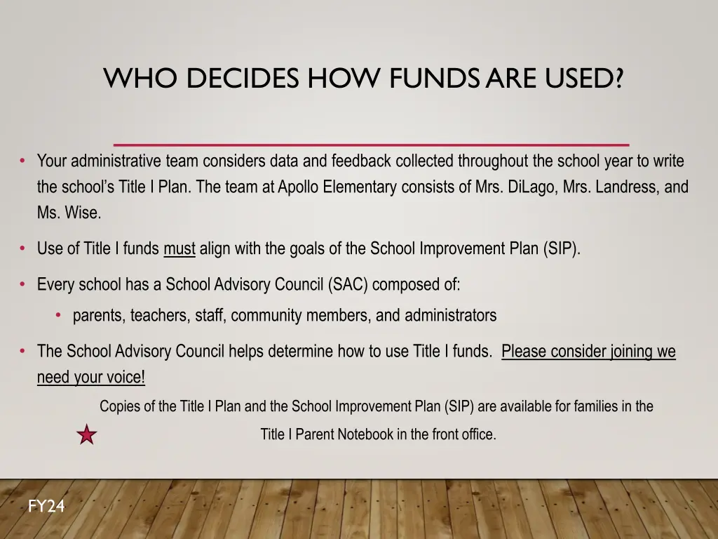 who decides how funds are used