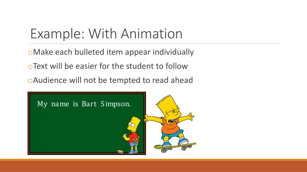 example with animation