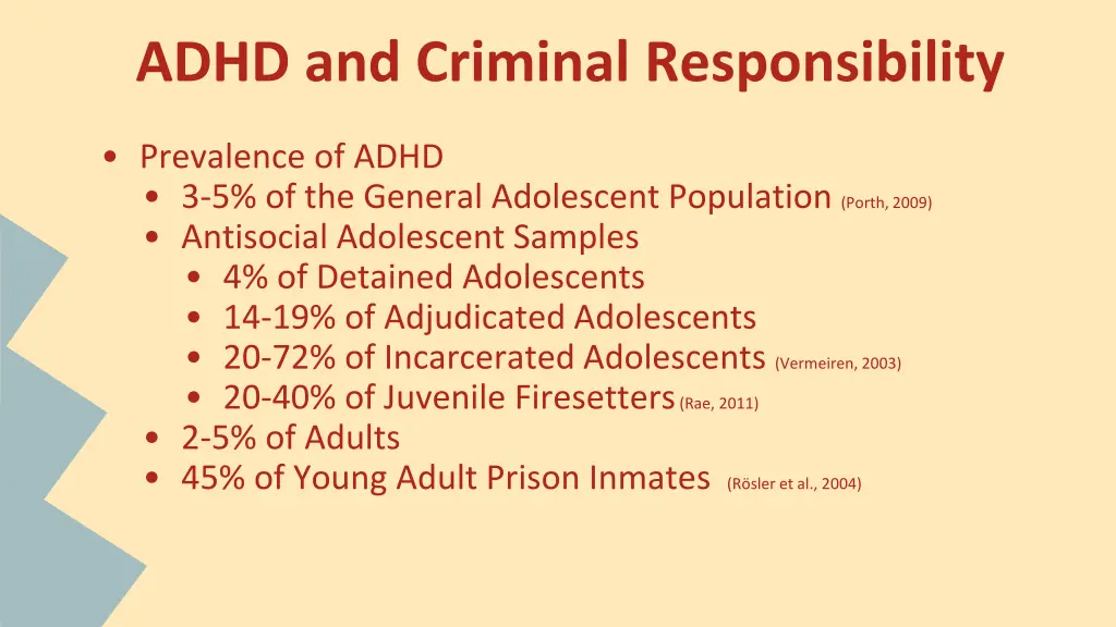 adhd and criminal responsibility