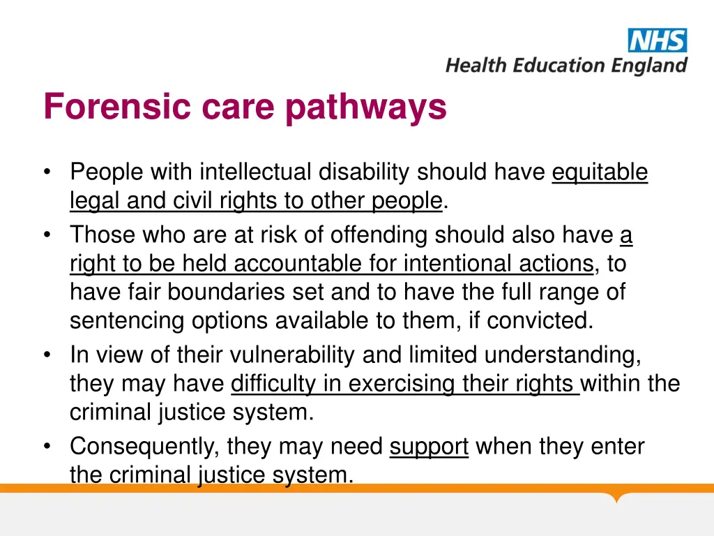 forensic care pathways