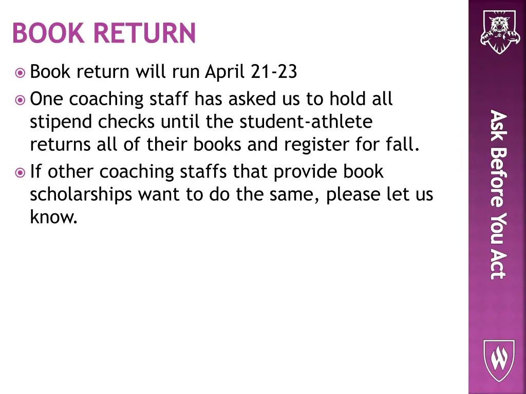 book return