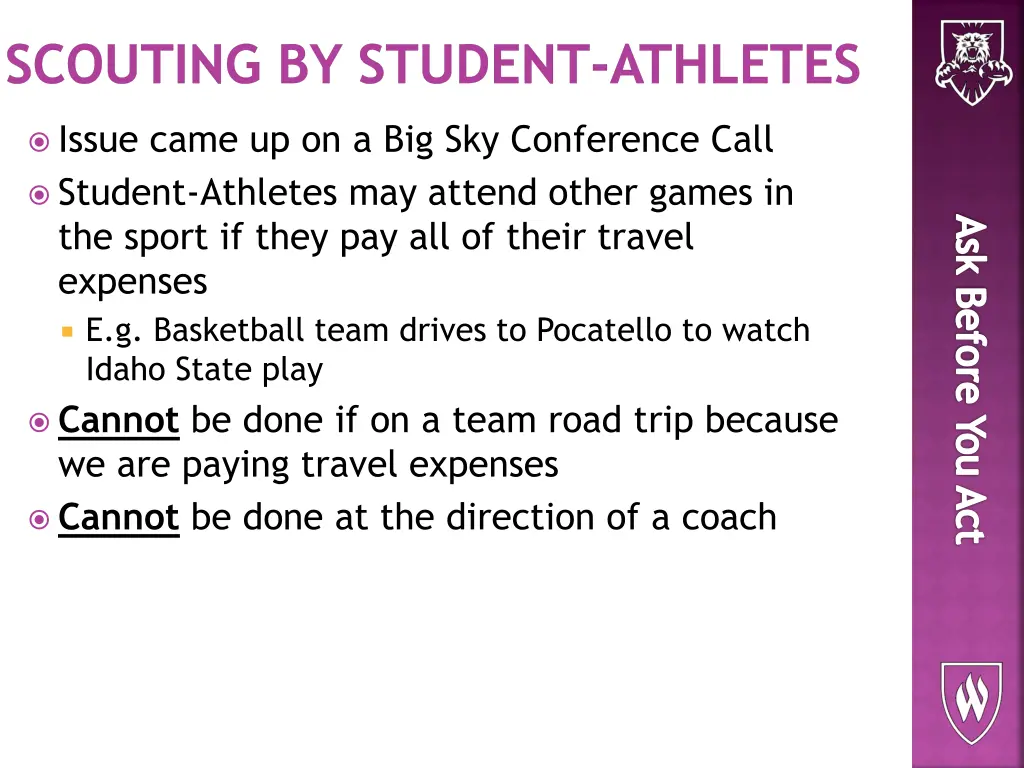scouting by student athletes