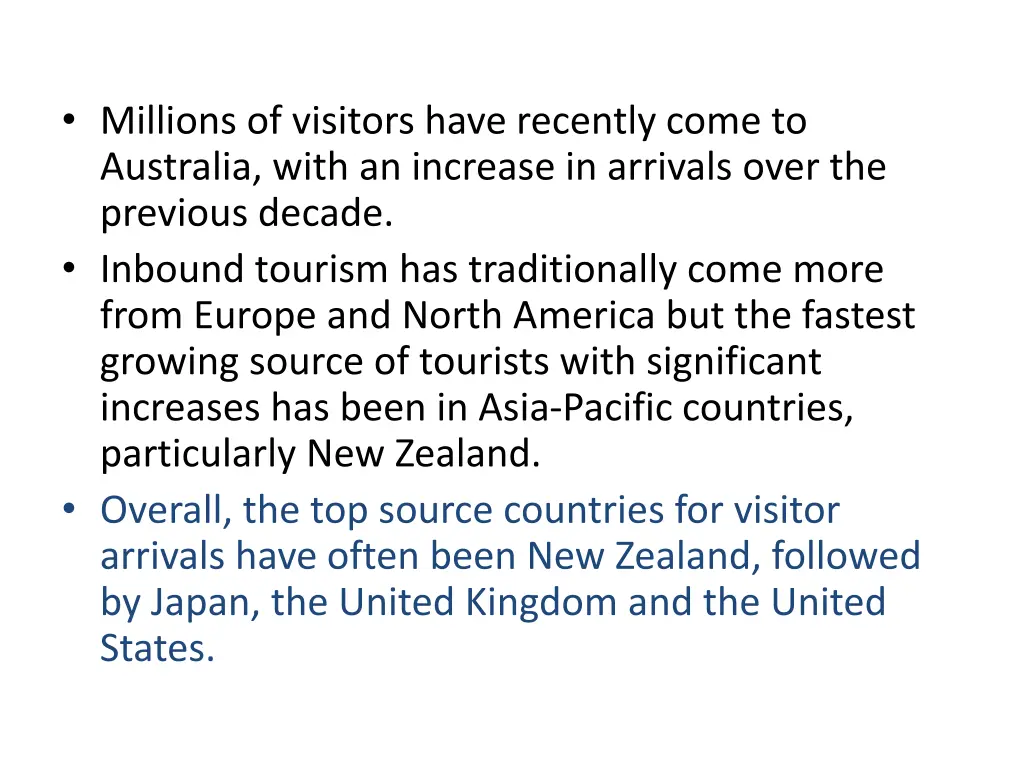 millions of visitors have recently come