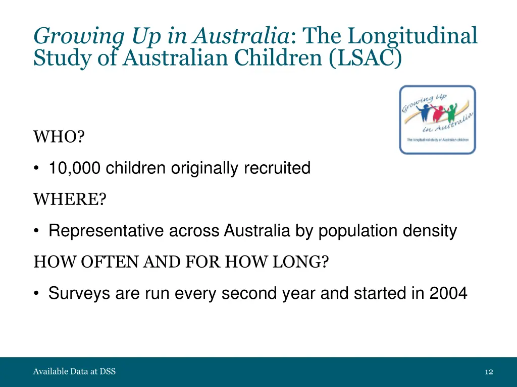 growing up in australia the longitudinal study