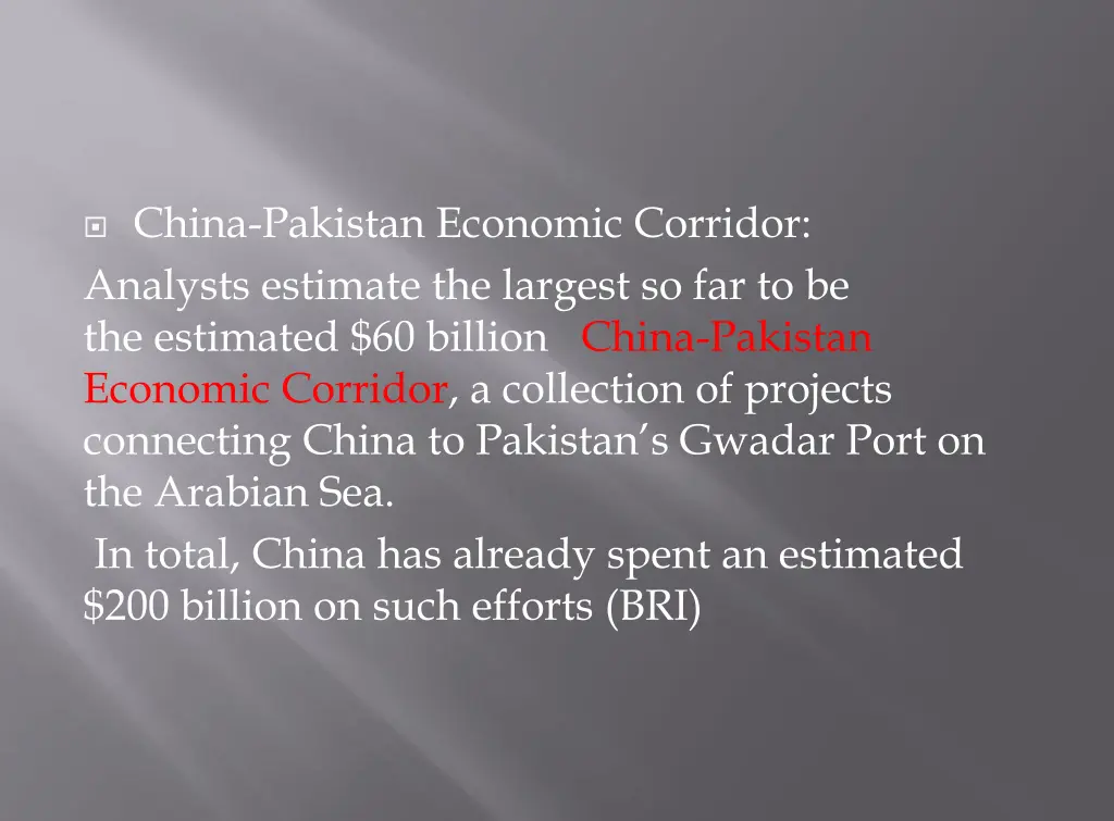 china pakistan economic corridor analysts