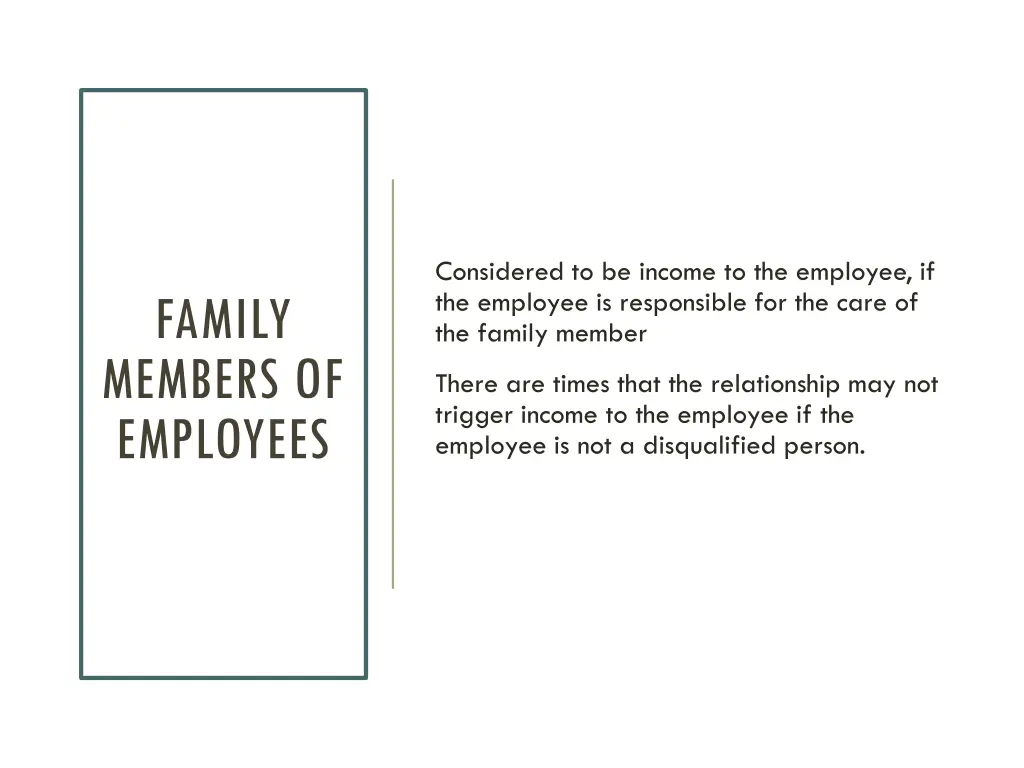 considered to be income to the employee