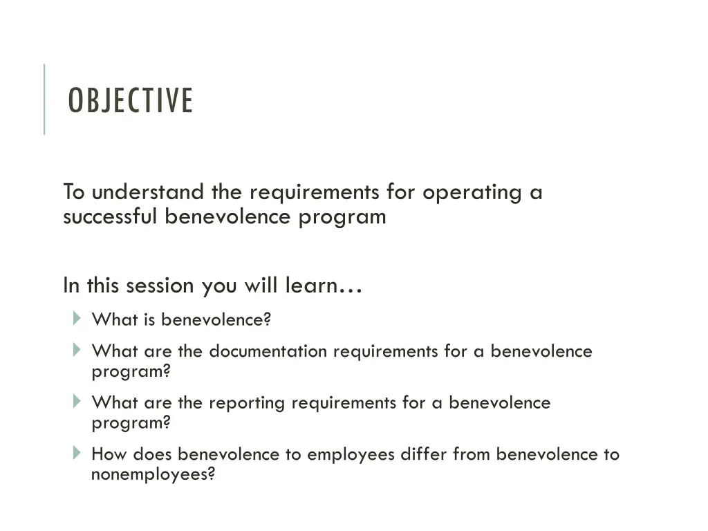 objective