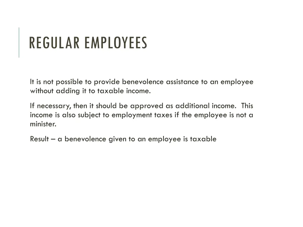 regular employees