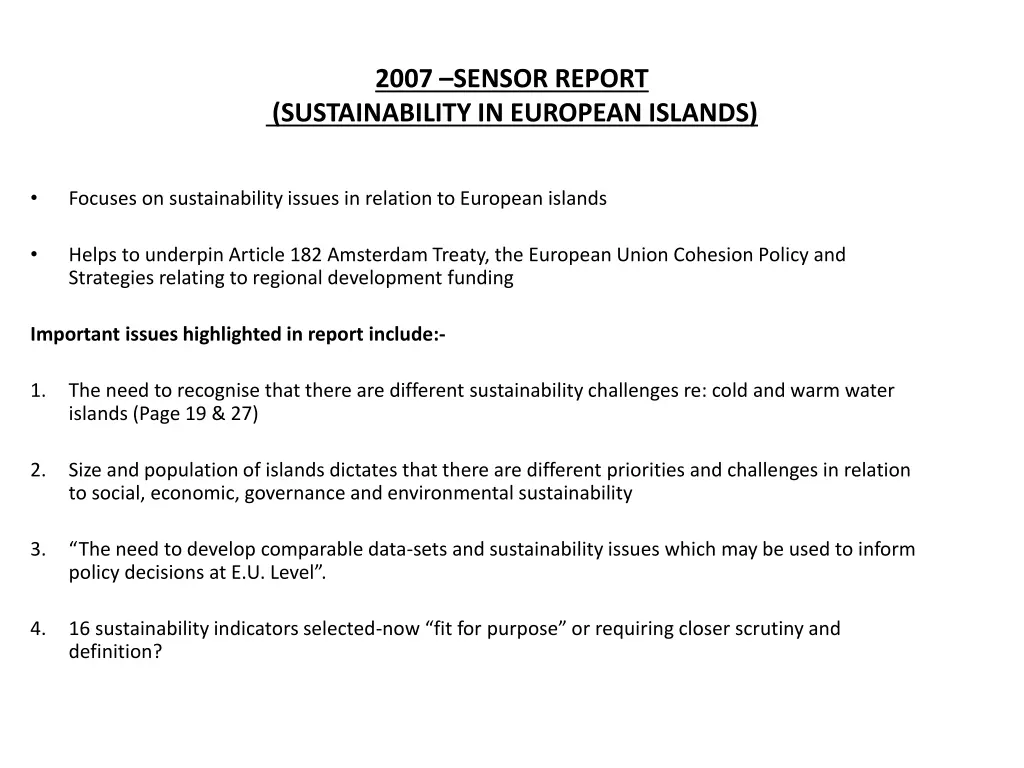 2007 sensor report sustainability in european