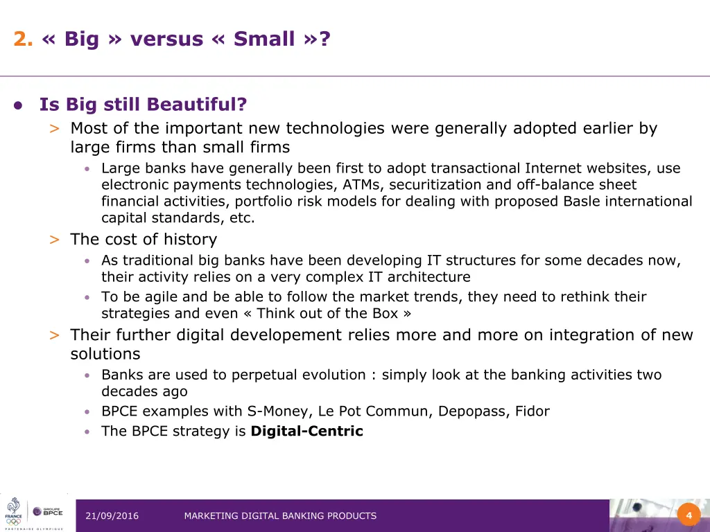 2 big versus small