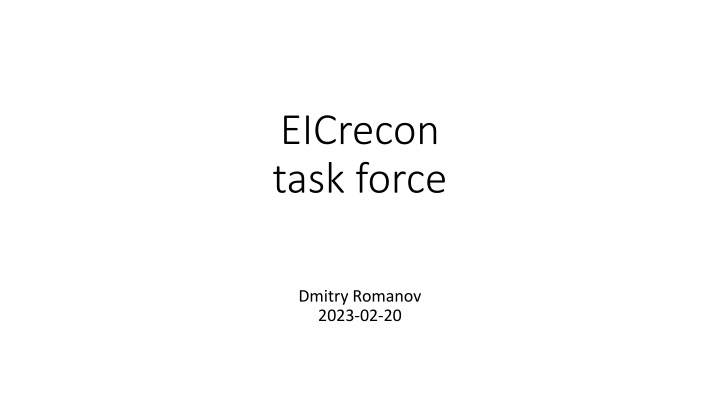 eicrecon task force