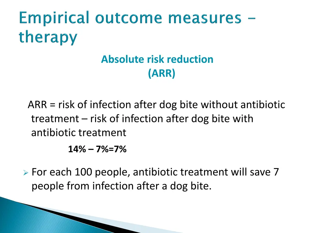 absolute risk reduction arr