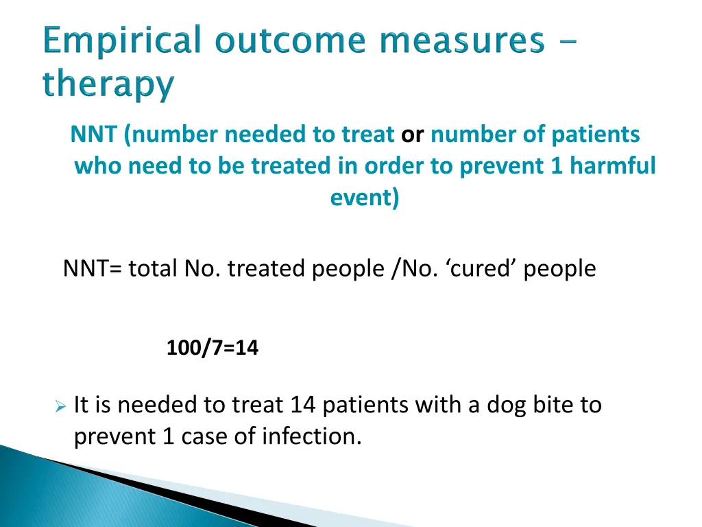 nnt number needed to treat or number of patients