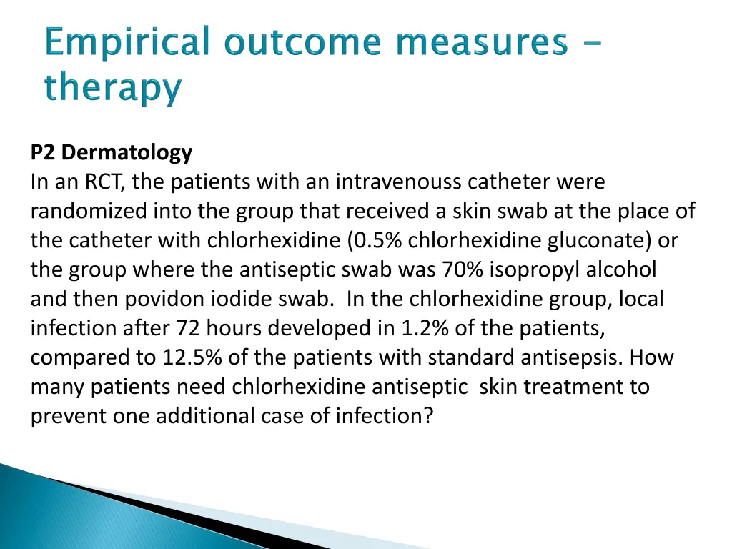 p2 dermatology in an rct the patients with