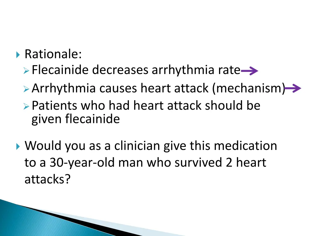 rationale flecainide decreases arrhythmia rate