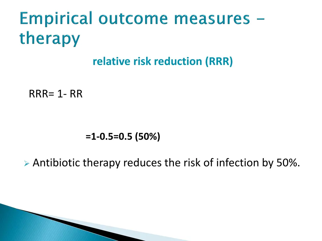 relative risk reduction rrr