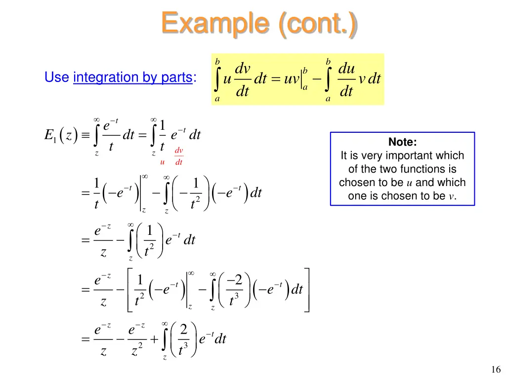 example cont
