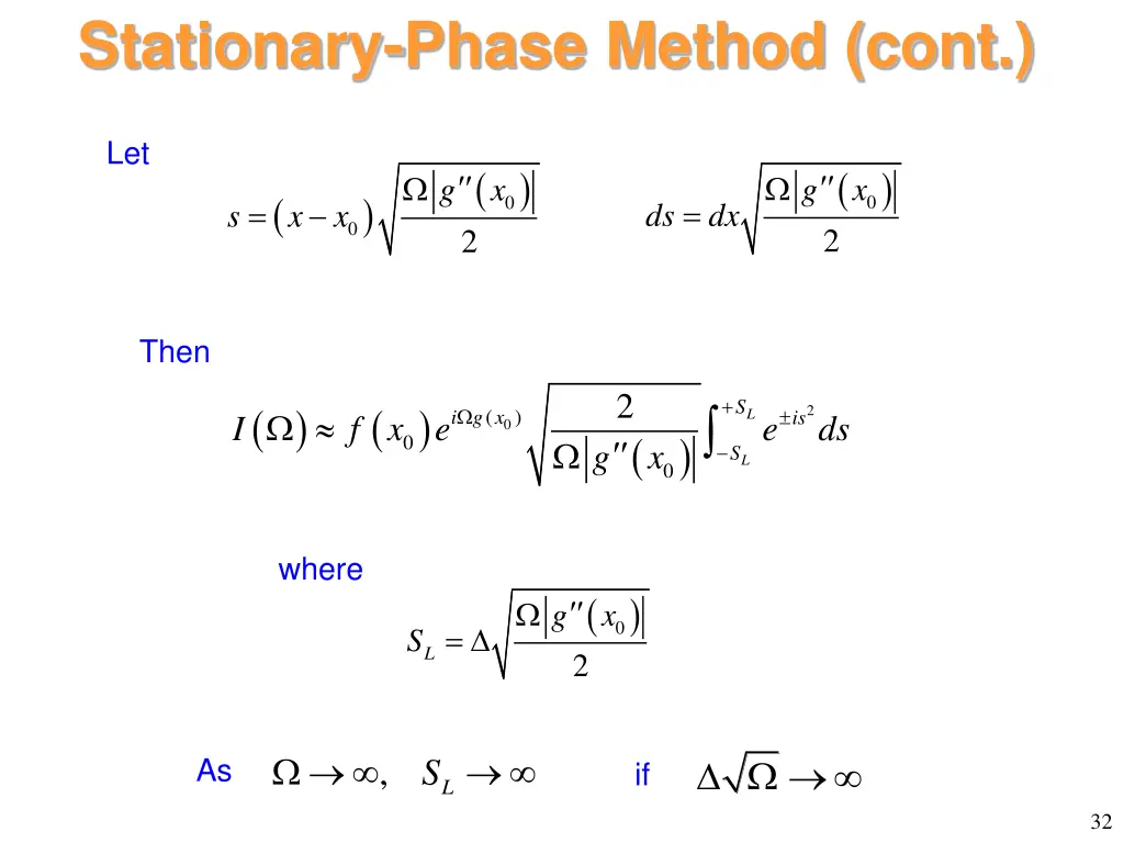 stationary phase method cont 3