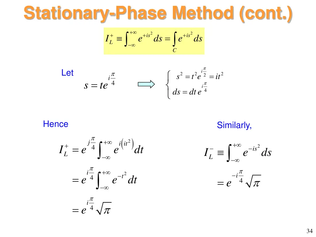stationary phase method cont 5