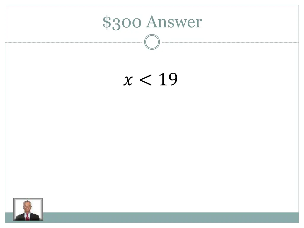 300 answer 1