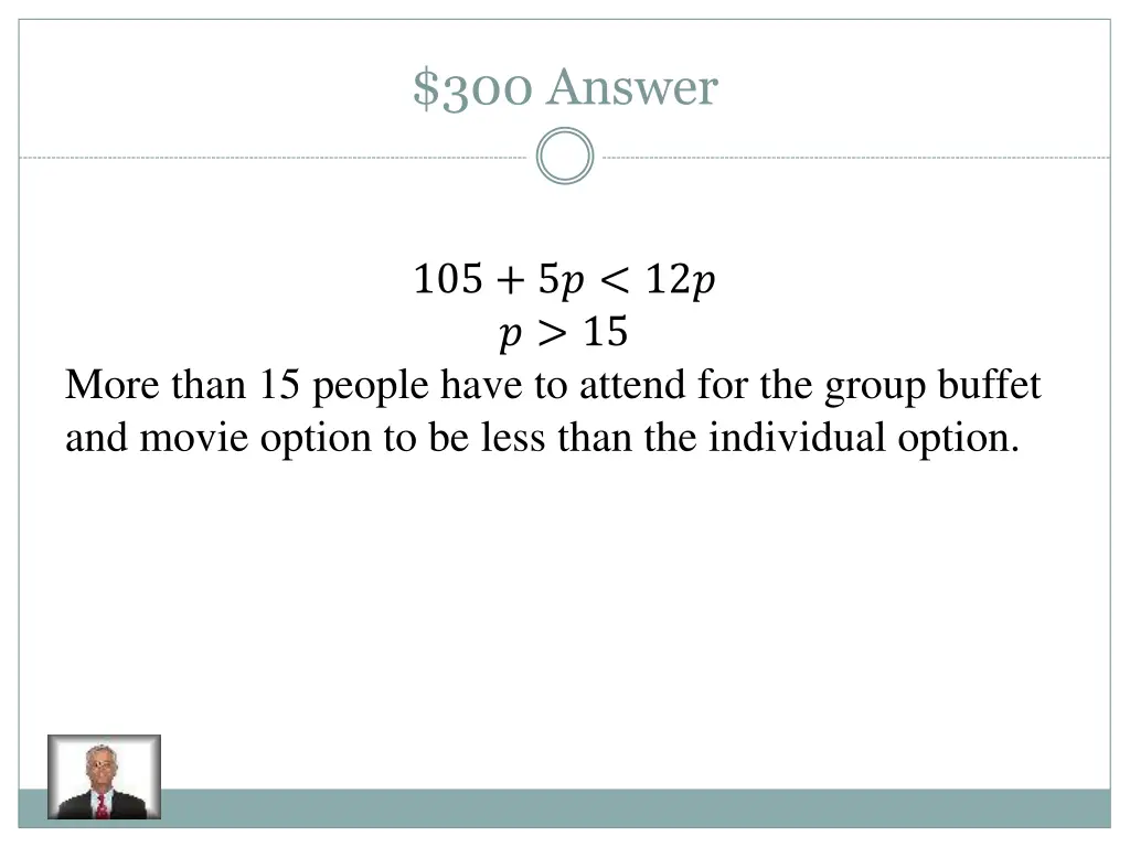 300 answer 3