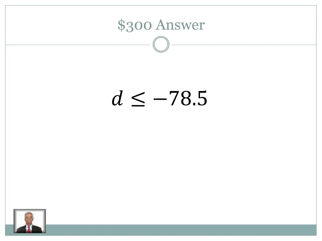 300 answer