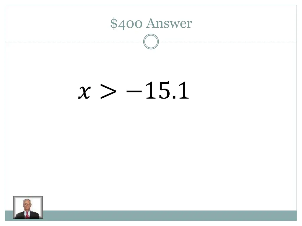 400 answer