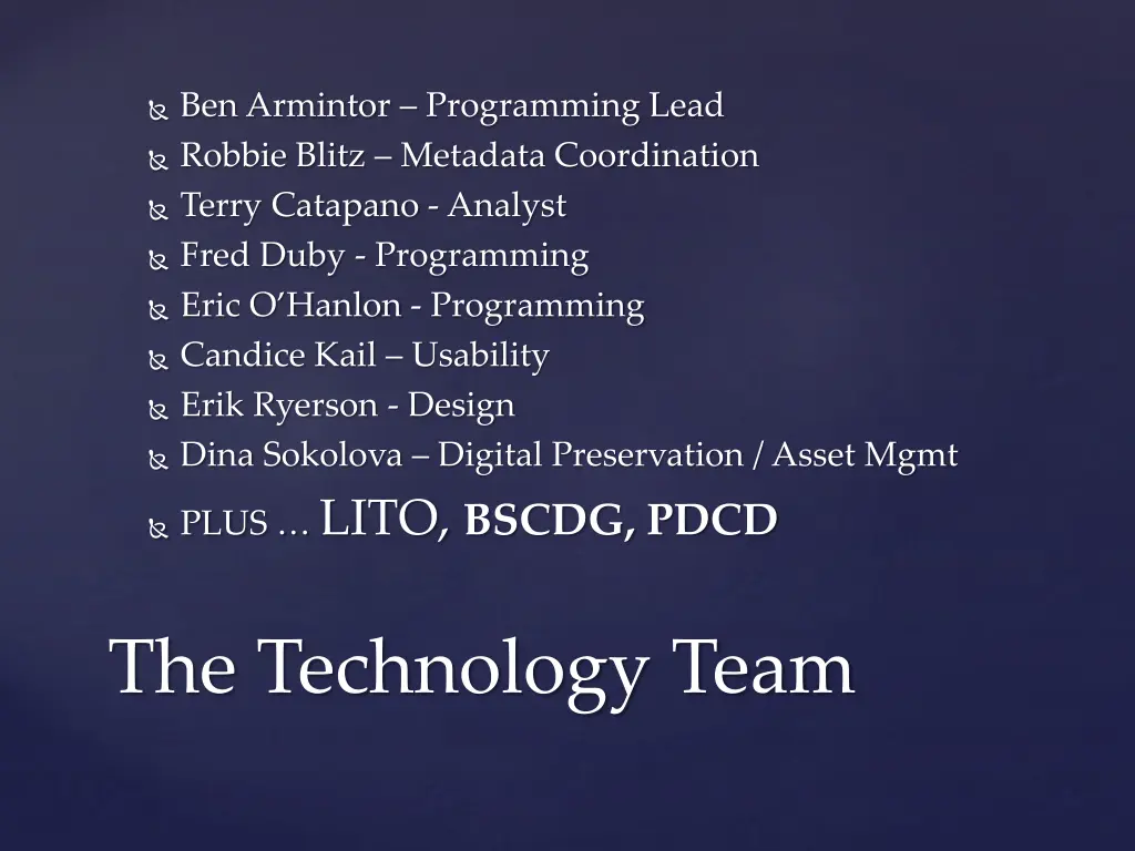 ben armintor programming lead