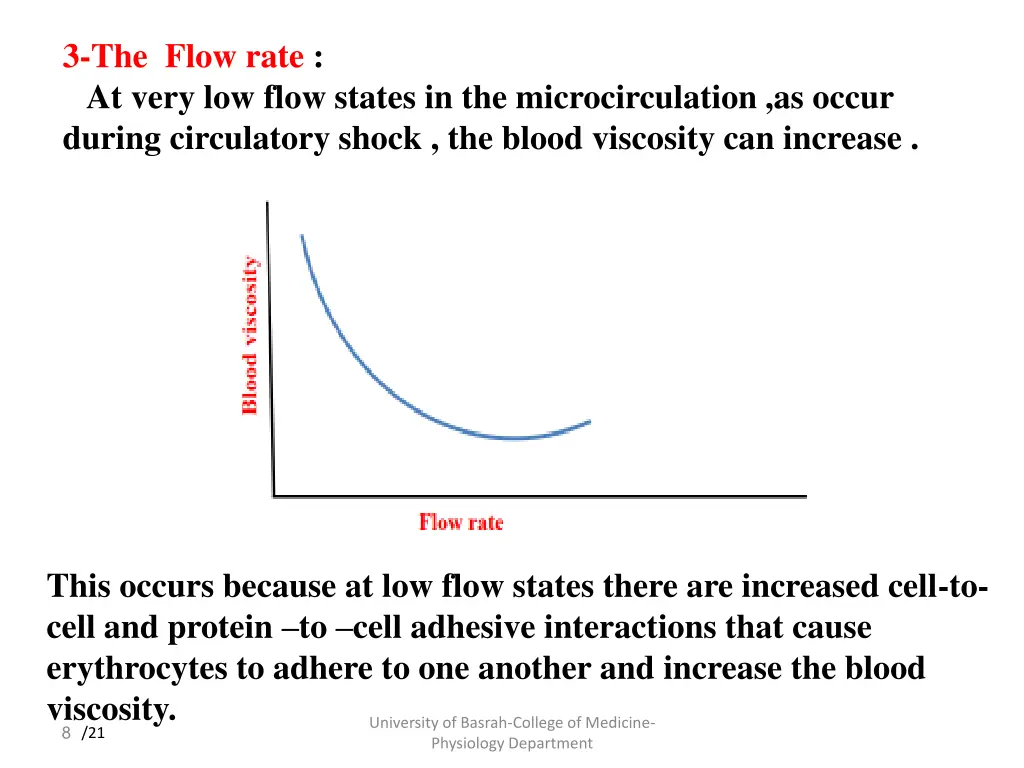 3 the flow rate at very low flow states